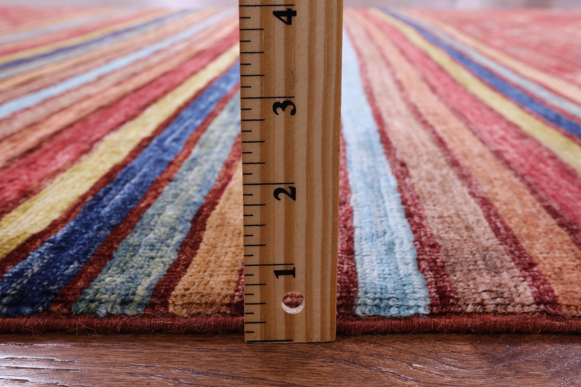 Tribal Persian Gabbeh Handmade Wool Rug - 5' 7" X 7' 8" - Golden Nile