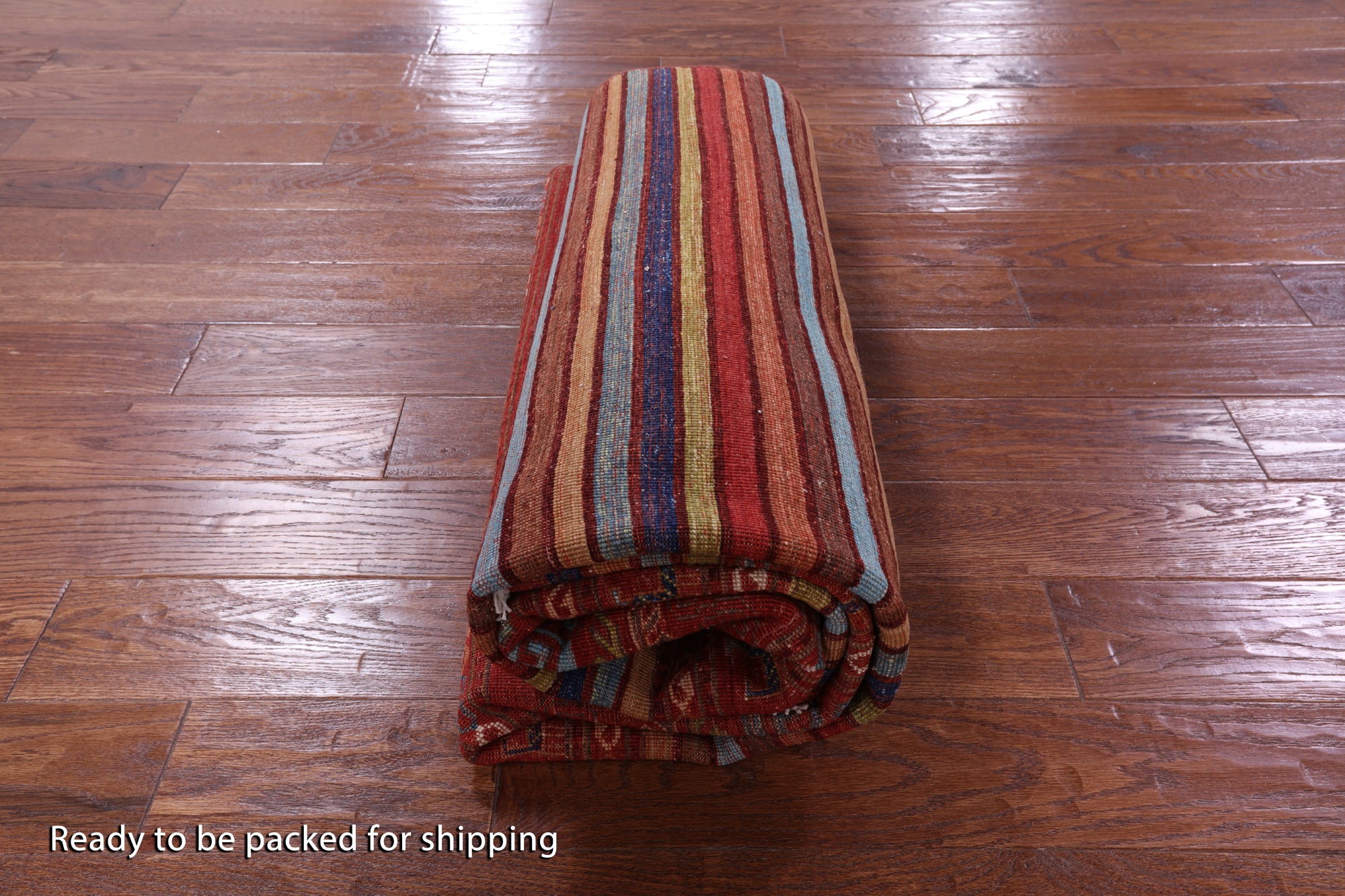 Tribal Persian Gabbeh Handmade Wool Rug - 5' 7" X 7' 8" - Golden Nile