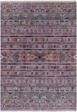 Tribal Persian Gabbeh Handmade Wool Rug - 5' 8" X 8' 0" - Golden Nile