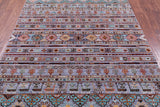 Tribal Persian Gabbeh Handmade Wool Rug - 5' 8" X 8' 0" - Golden Nile