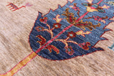 Tribal Persian Gabbeh Handmade Wool Rug - 5' 8" X 7' 8" - Golden Nile