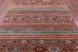 Khorjin Persian Gabbeh Handmade Wool Rug - 5' 10" X 7' 10" - Golden Nile