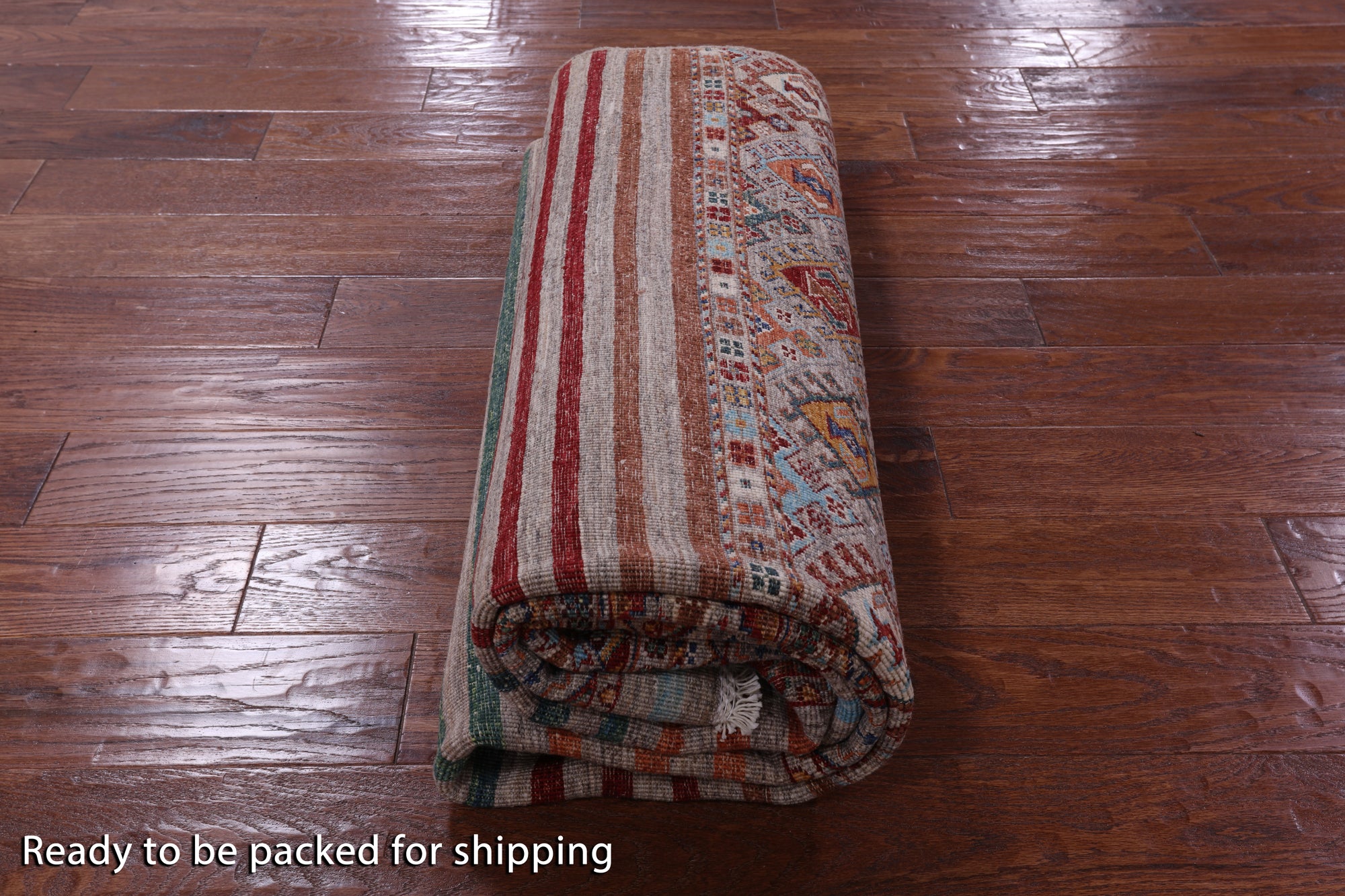 Khorjin Persian Gabbeh Handmade Wool Rug - 5' 10" X 7' 10" - Golden Nile