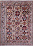 Turkmen Ersari Hand Knotted Wool Rug - 5' 8" X 7' 9" - Golden Nile