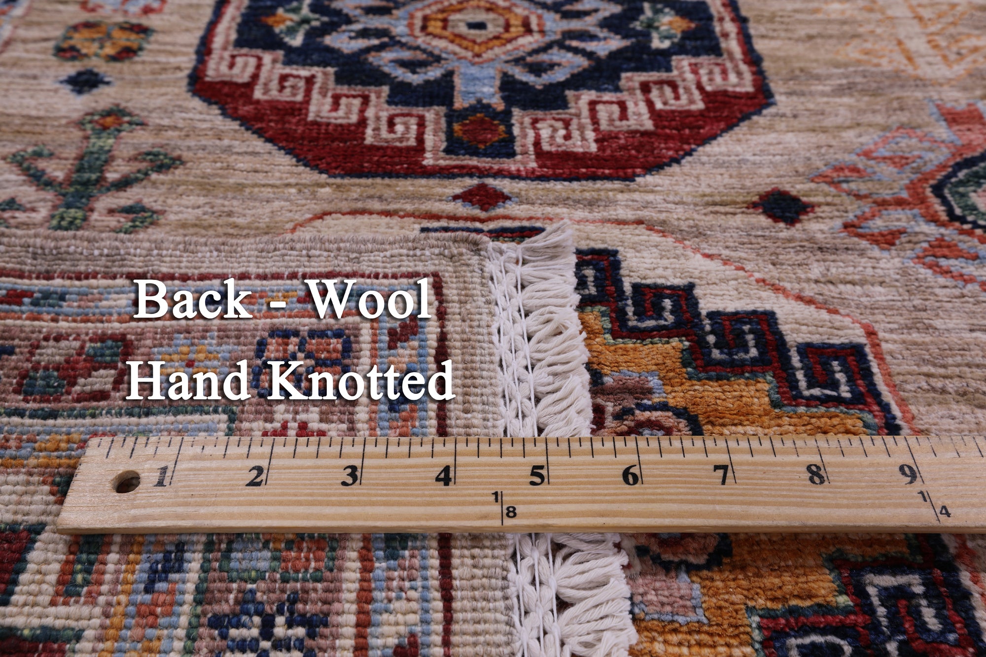 Turkmen Ersari Hand Knotted Wool Rug - 5' 8" X 7' 9" - Golden Nile