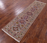 Super Kazak Handmade Wool Runner Rug - 2' 7" X 8' 11" - Golden Nile
