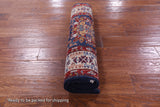 Blue Super Kazak Hand Knotted Wool Runner Rug - 2' 7" X 10' 2" - Golden Nile