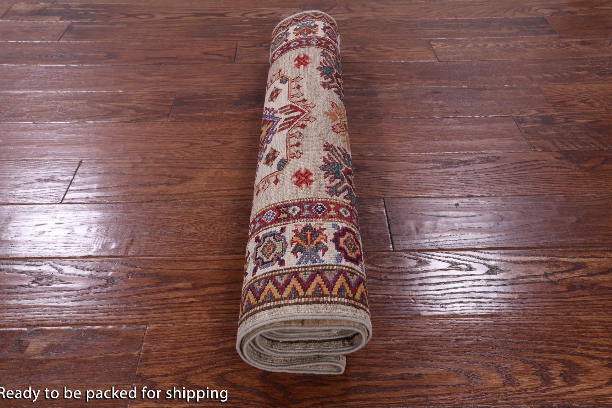 Super Kazak Hand Knotted Wool Runner Rug - 2' 10" X 7' 10" - Golden Nile