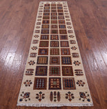 Ivory Garden Design Persian Hand Knotted Wool Runner Rug - 2' 9" X 10' 4" - Golden Nile