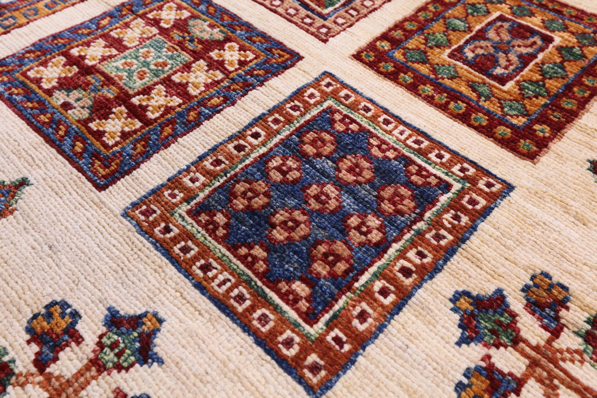 Ivory Garden Design Persian Hand Knotted Wool Runner Rug - 2' 9" X 10' 4" - Golden Nile