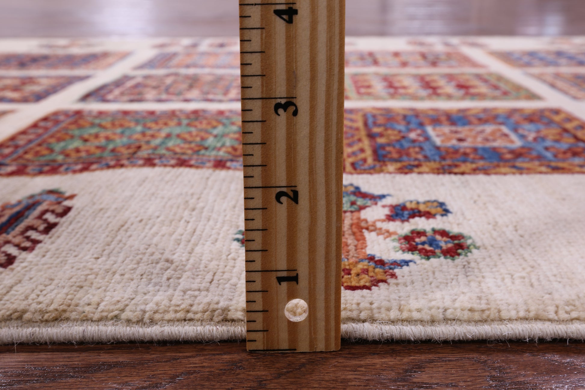 Ivory Garden Design Persian Hand Knotted Wool Runner Rug - 2' 9" X 10' 4" - Golden Nile