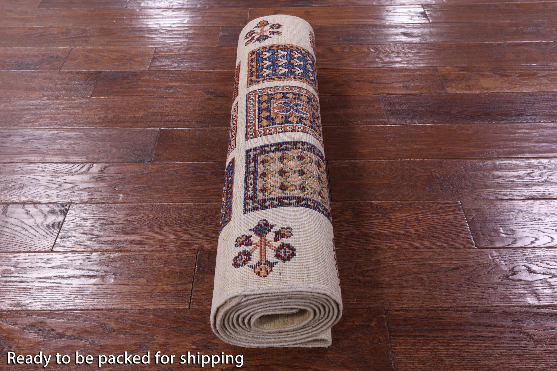 Ivory Garden Design Persian Hand Knotted Wool Runner Rug - 2' 9" X 10' 4" - Golden Nile