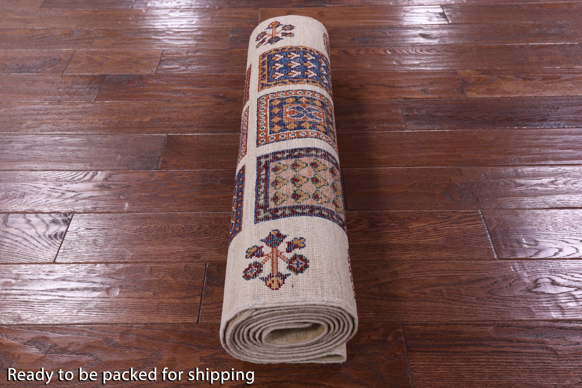 Ivory Garden Design Persian Hand Knotted Wool Runner Rug - 2' 9" X 10' 4" - Golden Nile