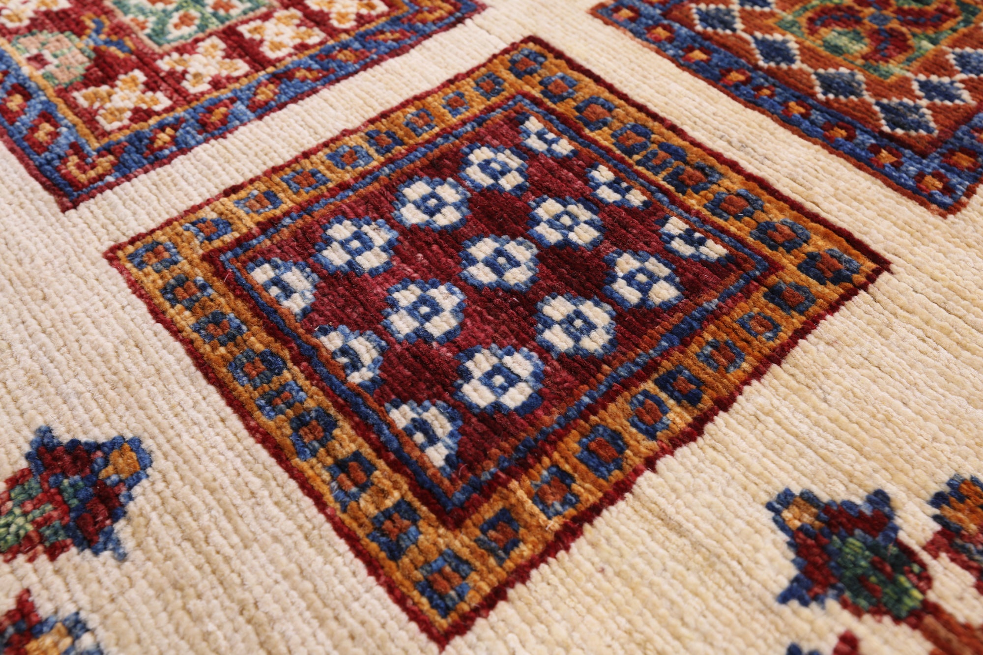 Ivory Garden Design Persian Hand Knotted Wool Runner Rug - 2' 10" X 10' 4" - Golden Nile