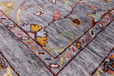 Grey Peshawar Handmade Wool Runner Rug - 2' 8" X 10' 3" - Golden Nile