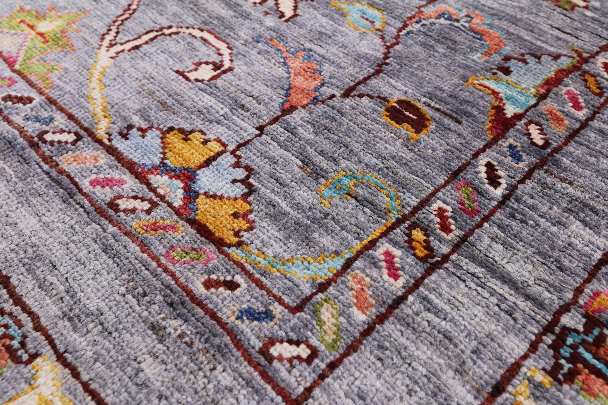 Grey Peshawar Handmade Wool Runner Rug - 2' 8" X 10' 3" - Golden Nile