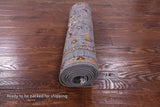 Grey Peshawar Handmade Wool Runner Rug - 2' 8" X 10' 3" - Golden Nile