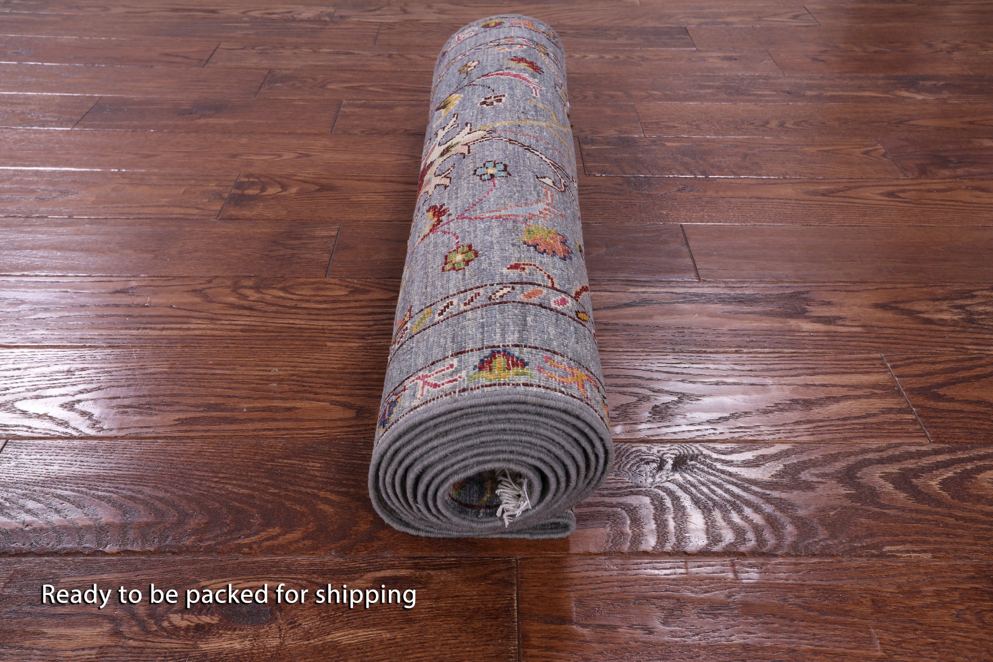 Grey Peshawar Handmade Wool Runner Rug - 2' 8" X 10' 3" - Golden Nile