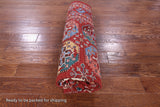 Red Turkmen Ersari Hand Knotted Wool Rug - 6' 6" X 9' 5" - Golden Nile