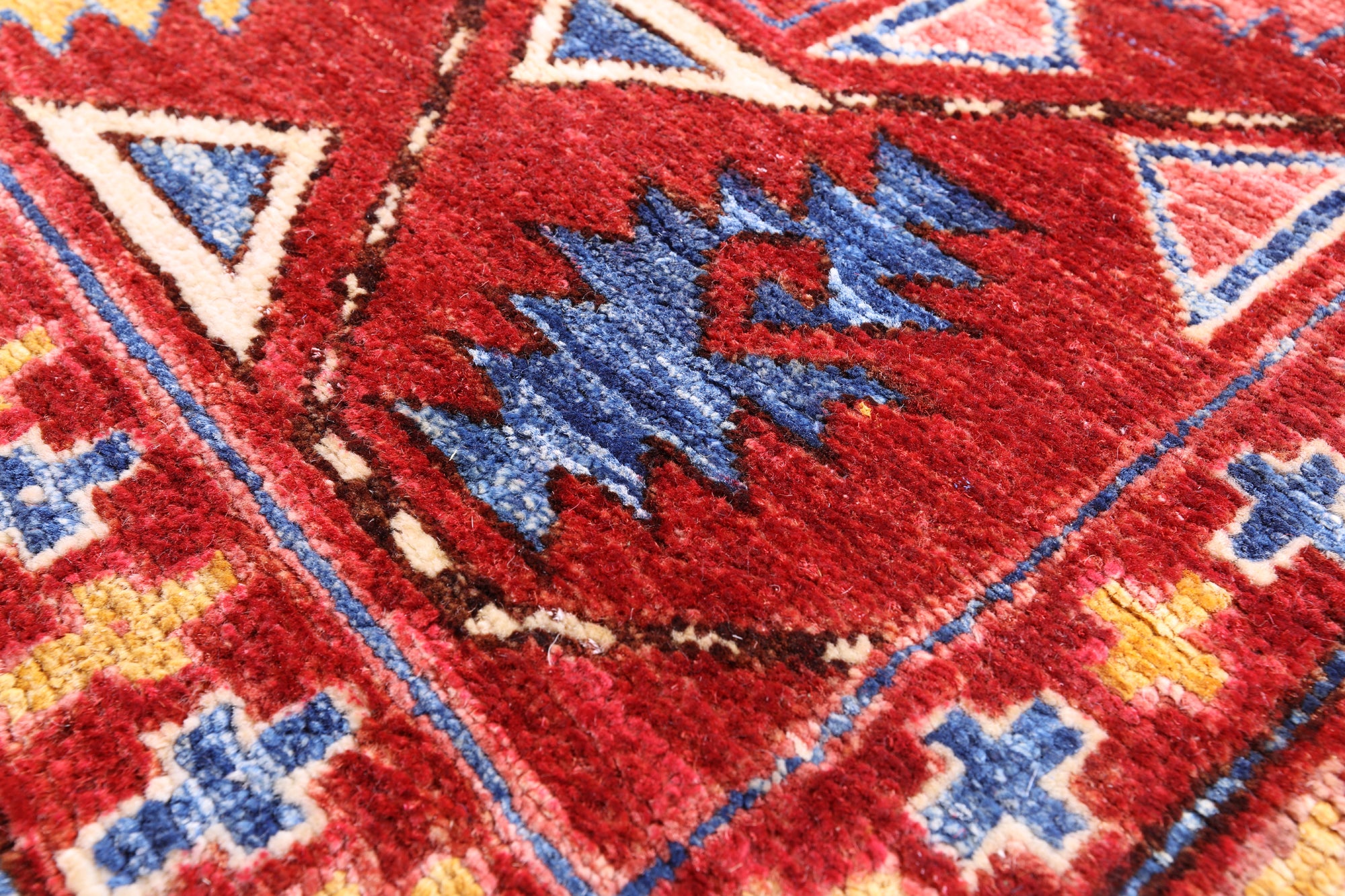Red Turkmen Ersari Hand Knotted Wool Rug - 6' 6" X 9' 5" - Golden Nile