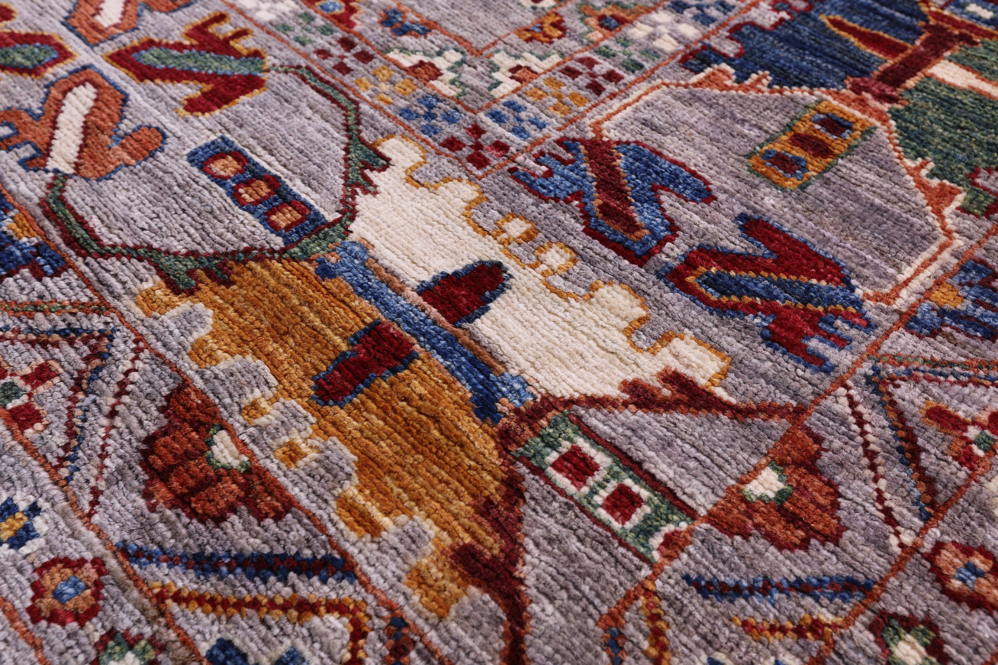 Turkmen Ersari Hand Knotted Wool Rug - 5' 10" X 7' 10" - Golden Nile