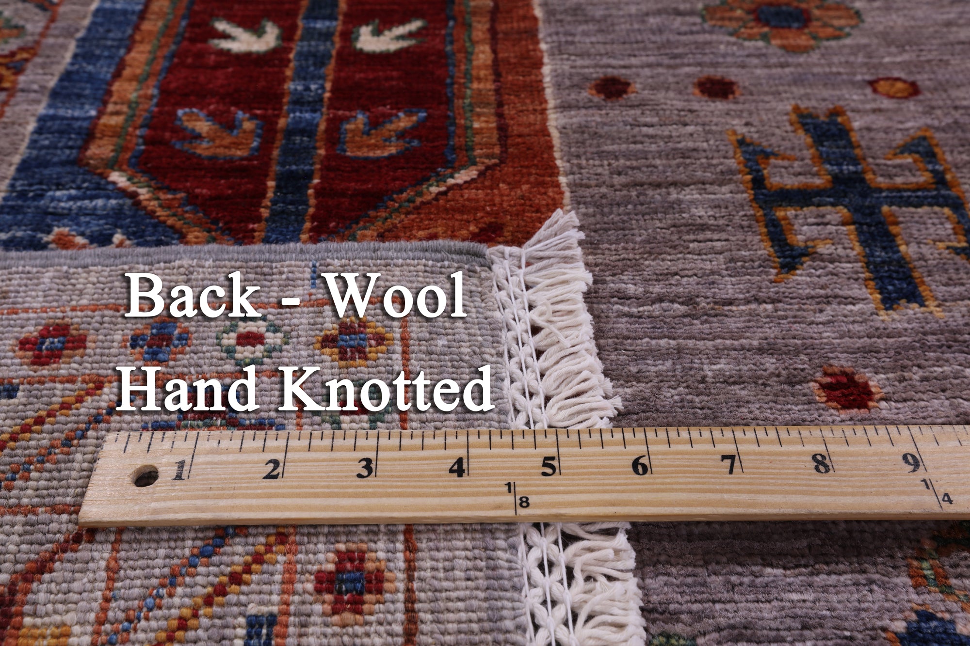 Turkmen Ersari Hand Knotted Wool Rug - 5' 10" X 7' 10" - Golden Nile