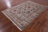 Peshawar Handmade Wool Rug - 5' 9" X 8' 0" - Golden Nile