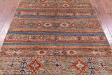 Khorjin Persian Gabbeh Hand Knotted Wool Rug - 5' 7" X 8' 0" - Golden Nile