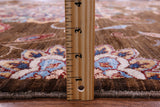 Brown Peshawar Handmade Wool Rug - 5' 8" X 7' 2" - Golden Nile