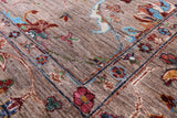 Peshawar Hand Knotted Wool Rug - 5' 8" X 7' 6" - Golden Nile