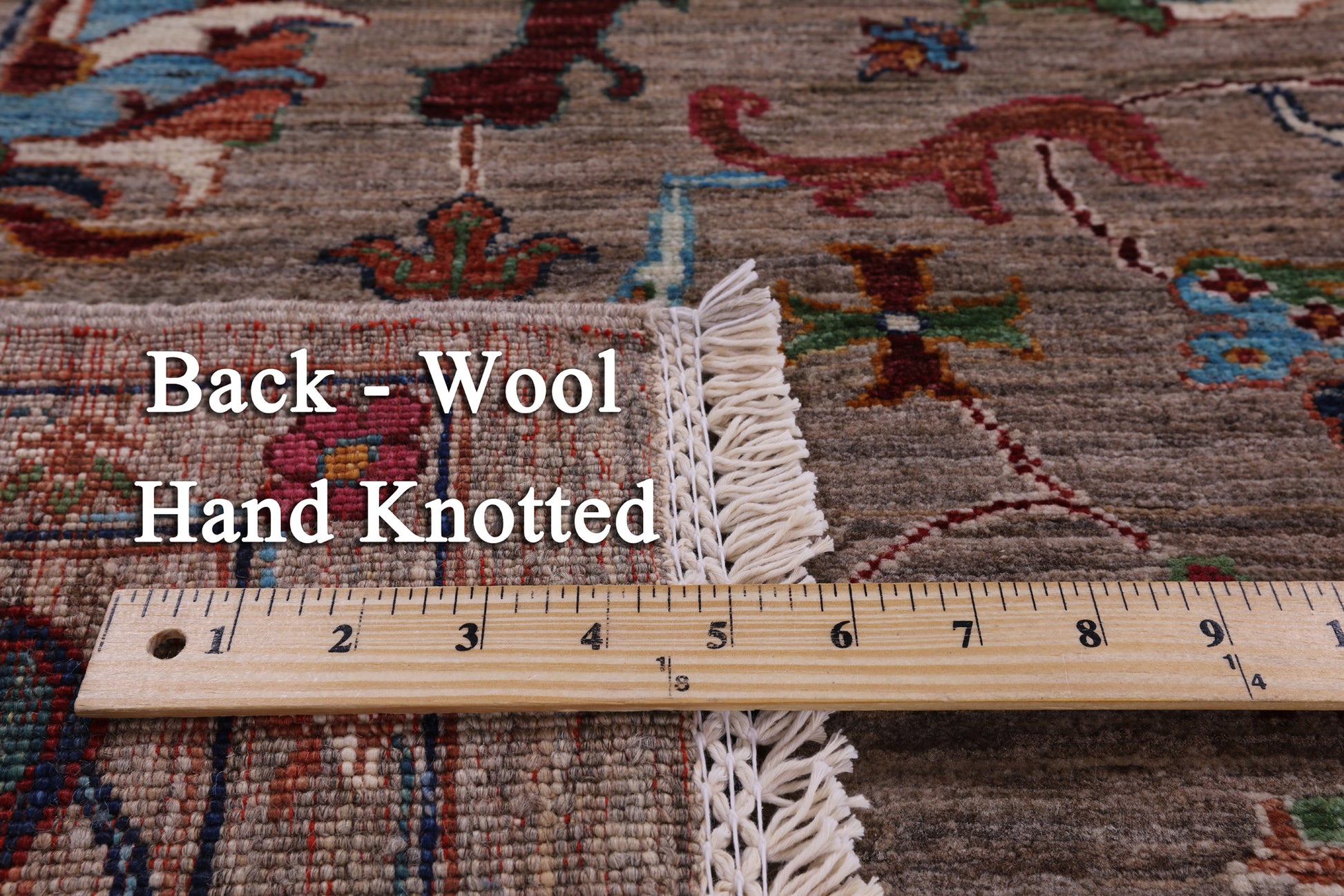 Peshawar Hand Knotted Wool Rug - 5' 8" X 7' 6" - Golden Nile