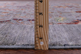 Grey Peshawar Hand Knotted Wool Rug - 5' 11" X 8' 10" - Golden Nile