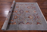 Grey Peshawar Hand Knotted Wool Rug - 5' 11" X 8' 10" - Golden Nile