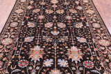 Brown Peshawar Hand Knotted Wool Rug - 6' 1" X 8' 9" - Golden Nile