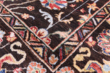 Brown Peshawar Hand Knotted Wool Rug - 6' 1" X 8' 9" - Golden Nile