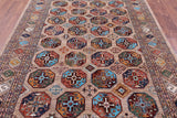 Turkmen Ersari Hand Knotted Wool Rug - 6' 9" X 10' 0" - Golden Nile