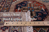 Turkmen Ersari Hand Knotted Wool Rug - 6' 9" X 10' 0" - Golden Nile