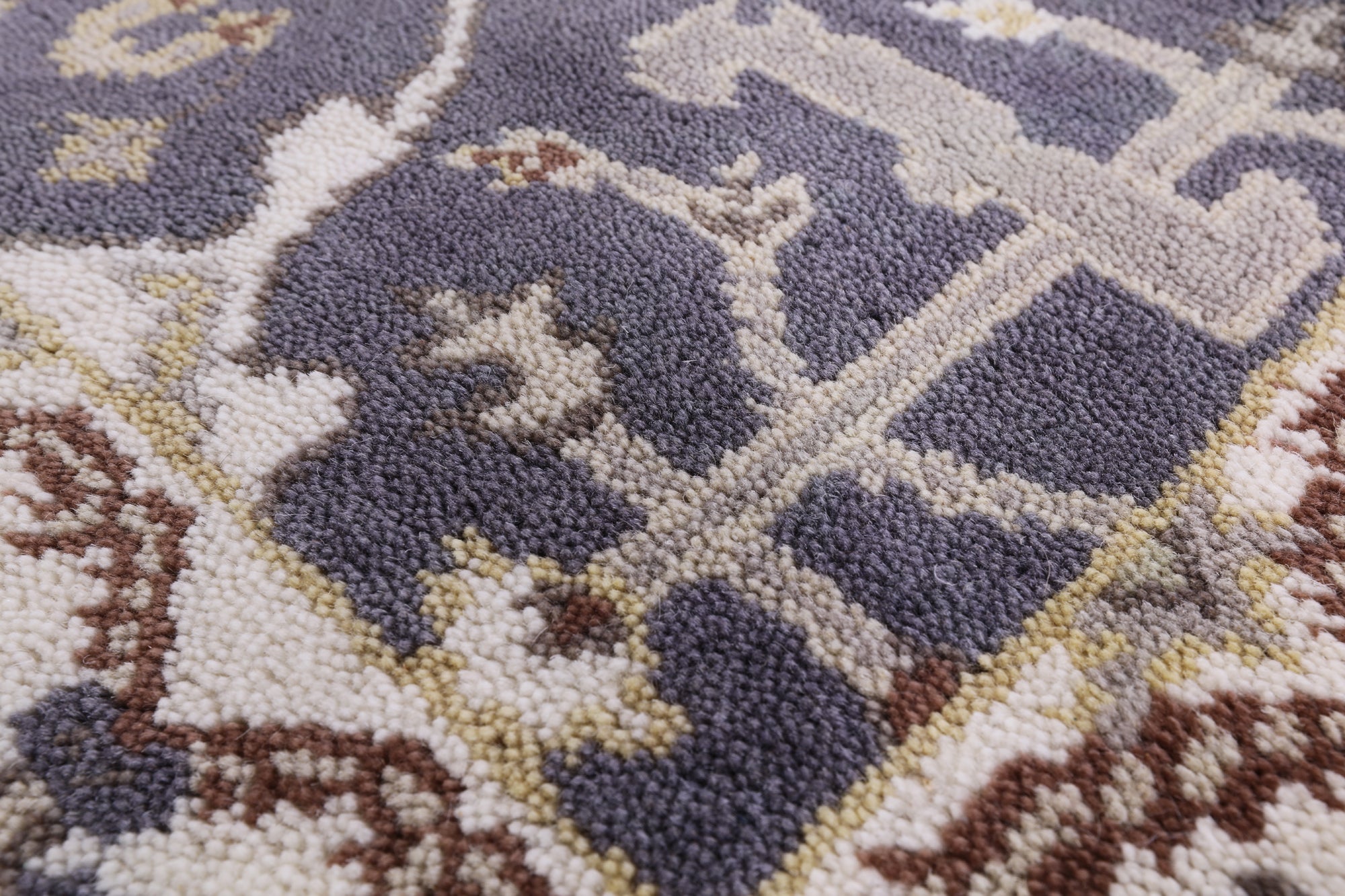 Grey Turkish Oushak Handmade Runner Rug - 2' 6" X 11' 7" - Golden Nile