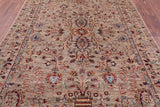 Peshawar Hand Knotted Wool Rug - 6' 9" X 9' 10" - Golden Nile