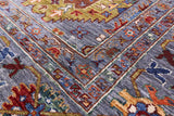 Turkmen Ersari Handmade Wool Rug - 6' 10" X 10' 3" - Golden Nile