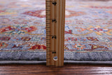 Turkmen Ersari Handmade Wool Rug - 6' 10" X 10' 3" - Golden Nile