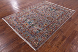 Peshawar Hand Knotted Wool Rug - 5' 8" X 7' 10" - Golden Nile