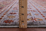 Khorjin Persian Gabbeh Hand Knotted Wool Rug - 5' 0" X 6' 7" - Golden Nile