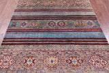 Khorjin Persian Gabbeh Hand Knotted Wool Rug - 5' 2" X 6' 10" - Golden Nile