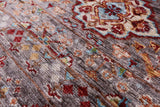 Khorjin Persian Gabbeh Hand Knotted Wool Rug - 5' 2" X 6' 10" - Golden Nile