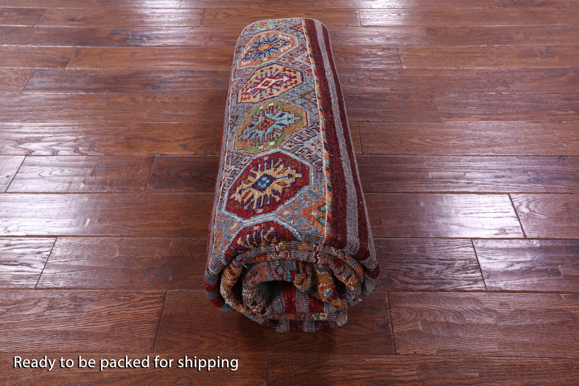 Khorjin Persian Gabbeh Hand Knotted Wool Rug - 5' 2" X 6' 10" - Golden Nile