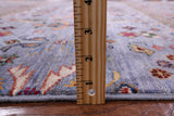 Grey Khorjin Persian Gabbeh Hand Knotted Wool Rug - 5' 2" X 6' 7" - Golden Nile