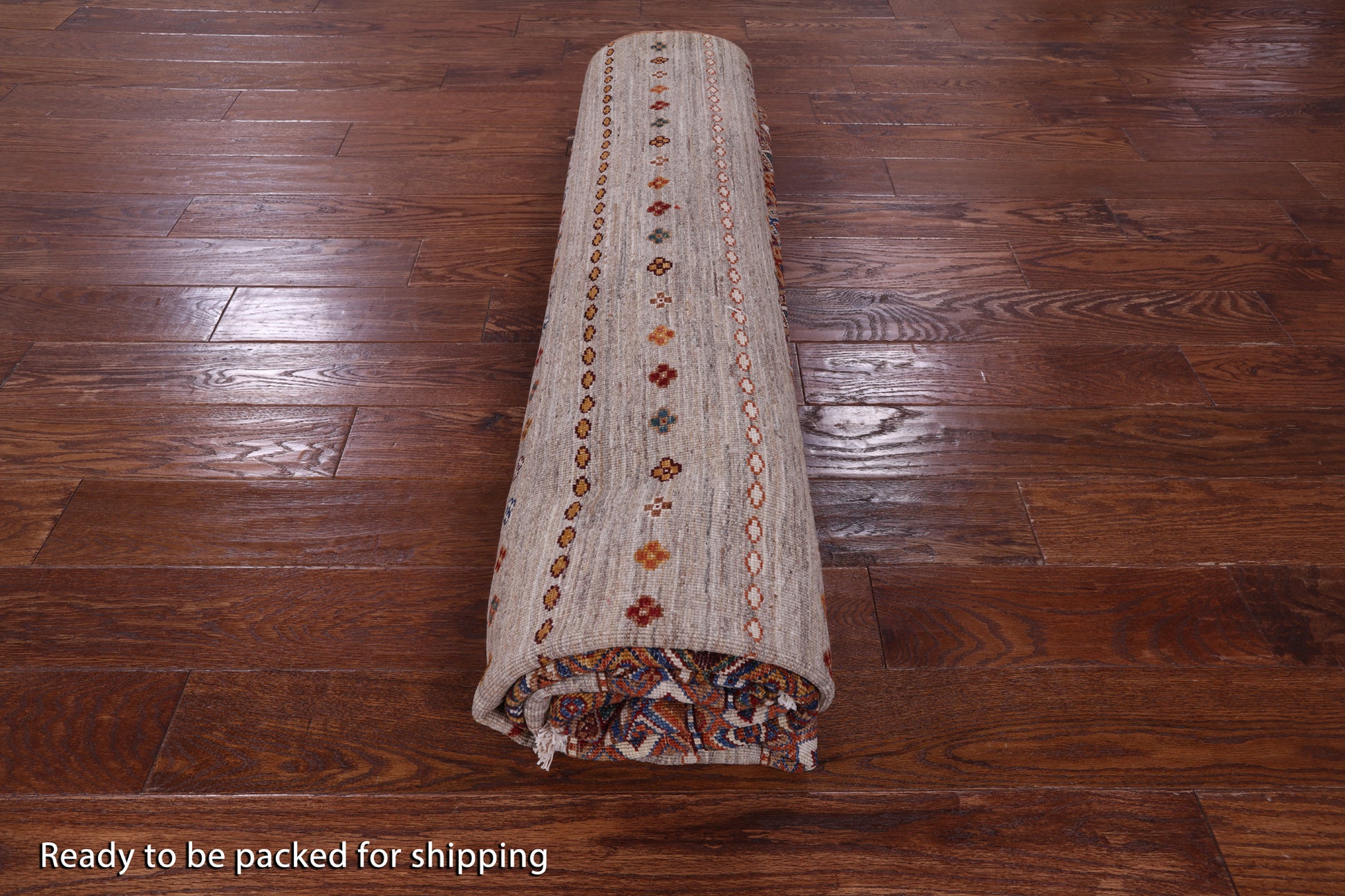 Khorjin Persian Gabbeh Hand Knotted Wool Rug - 8' 0" X 10' 5" - Golden Nile