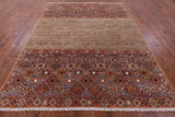 Khorjin Persian Gabbeh Hand Knotted Wool Rug - 8' 0" X 10' 5" - Golden Nile