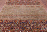 Khorjin Persian Gabbeh Hand Knotted Wool Rug - 8' 0" X 10' 5" - Golden Nile